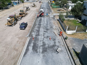 Avanza pavimentación del Gobierno de Carlos Peña Ortiz en la Ernesto Zedillo