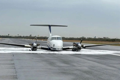 Aterriza de emergencia avioneta del Gobierno de SLP en Reynosa