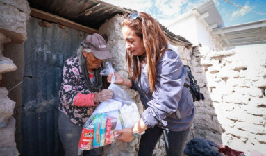 Entrega DIF Tamaulipas canastas alimentarias a población de atención prioritaria ante las bajas temperaturas