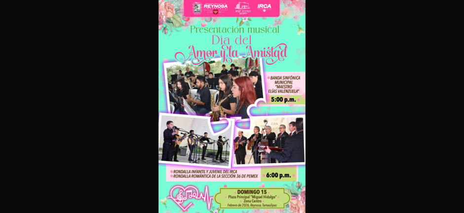 Invita Gobierno de Carlos Peña Ortiz a festejar el Día del Amor y la Amistad