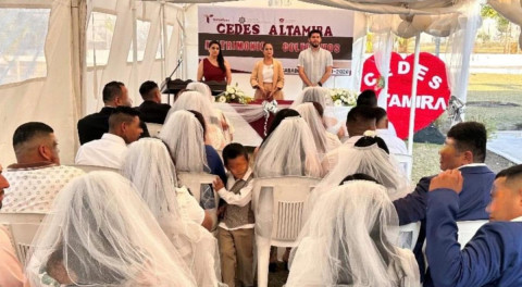 Celebra CEDES Altamira Día de San Valentín con matrimonios colectivos