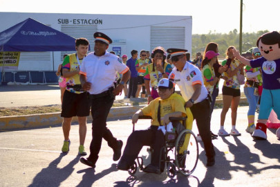 Guardia y Tránsito Estatal conviven con familias reynosenses en Carrera “Pequeños Héroes” 2026