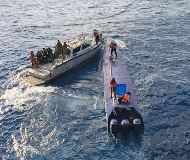 Semar asegura semisumergible con 4 toneladas de cocaína