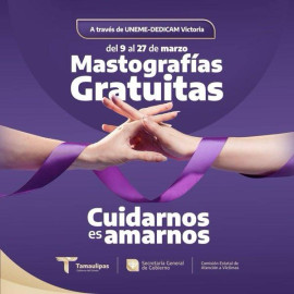 Invita CEAV Tamaulipas a jornada de mastografías gratuitas en Ciudad Victoria