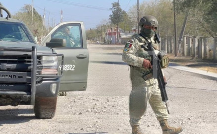 Reportan fuerte despliegue militar en Ejido de Matamoros