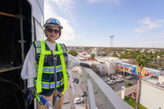 Supervisa alcaldesa Carmen Lilia Canturosas, avances en obra del museo de Ciencia y Tecnología y Planetario