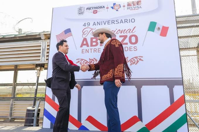 Celebrarán tradicional abrazo entre alcaldes de Reynosa e Hidalgo