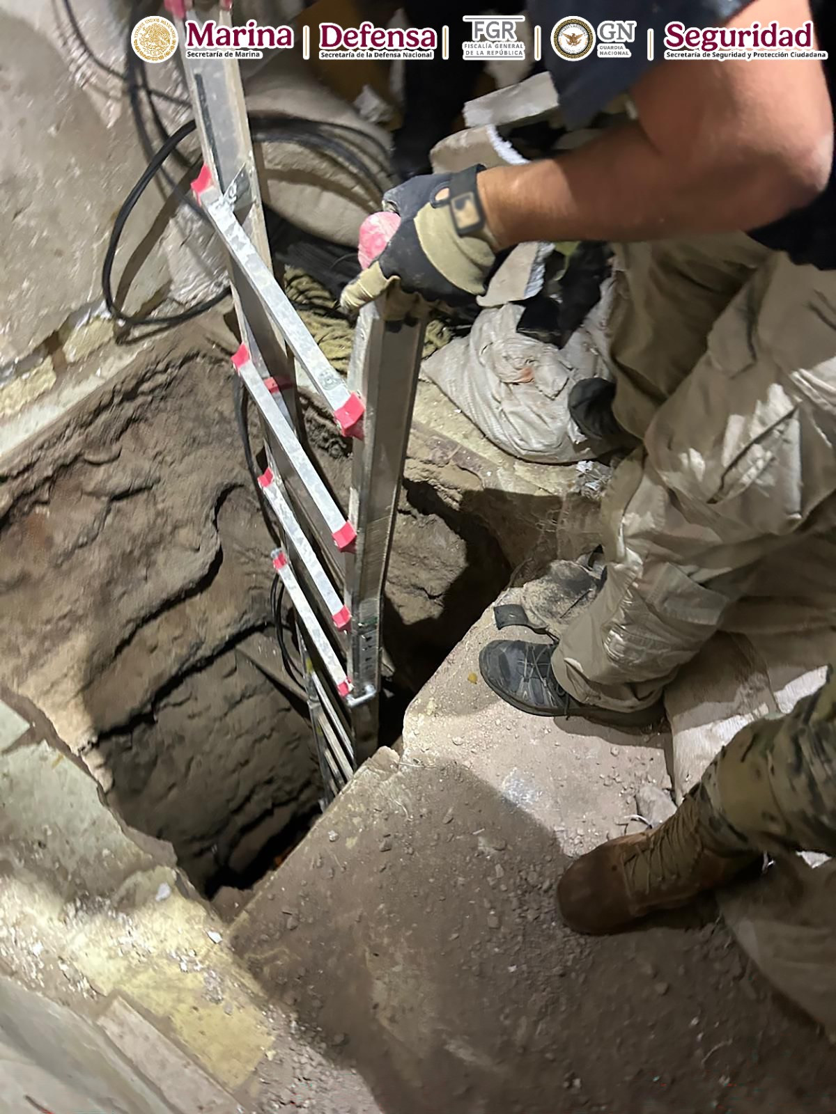 Inhabilitan túnel clandestino en Sonora con dirección a EU; hay un detenido