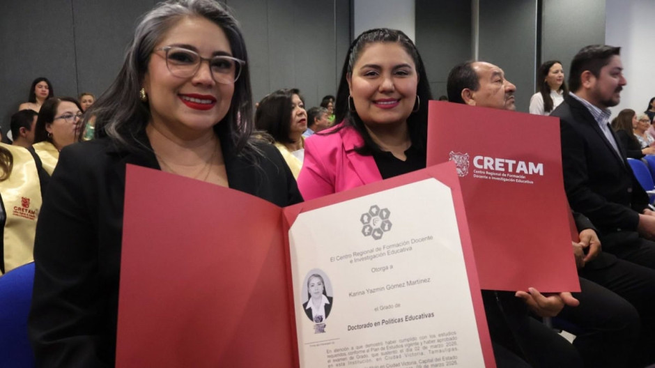 Gradúa CRETAM a doctores en políticas educativas en Tamaulipas