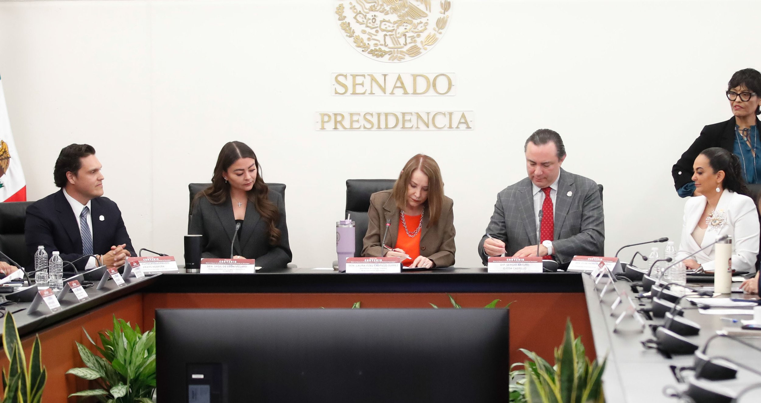 Senado y Congreso de Tamaulipas firman convenio para fortalecer el trabajo legislativo