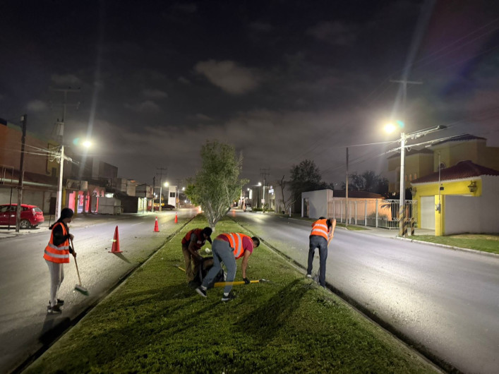 Trabajan cuadrillas del Ayuntamiento de Reynosa bajo medidas de prevención