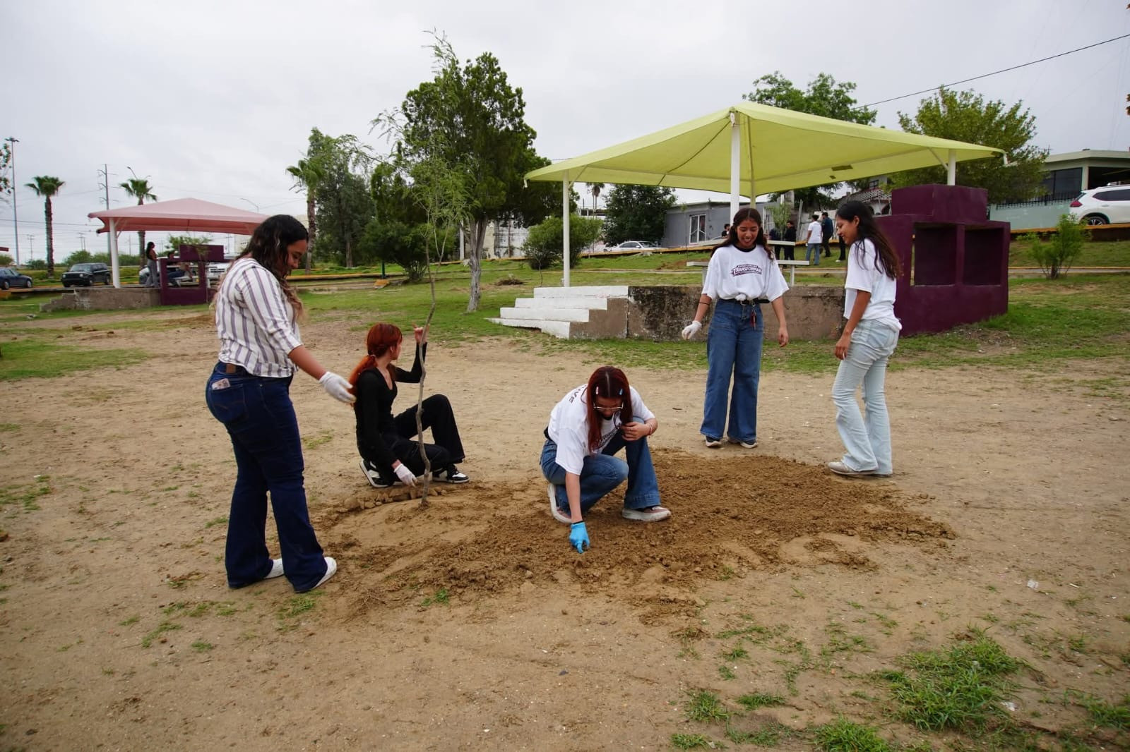 Reforestan "El Laguito" con más de 300 árboles por el Día de la Tierra