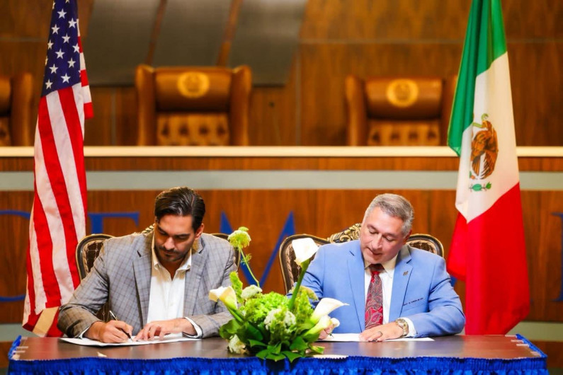 Confirmaron hermandad Alcaldes de Reynosa y McAllen, Carlos Peña Ortiz y Javier Villalobos