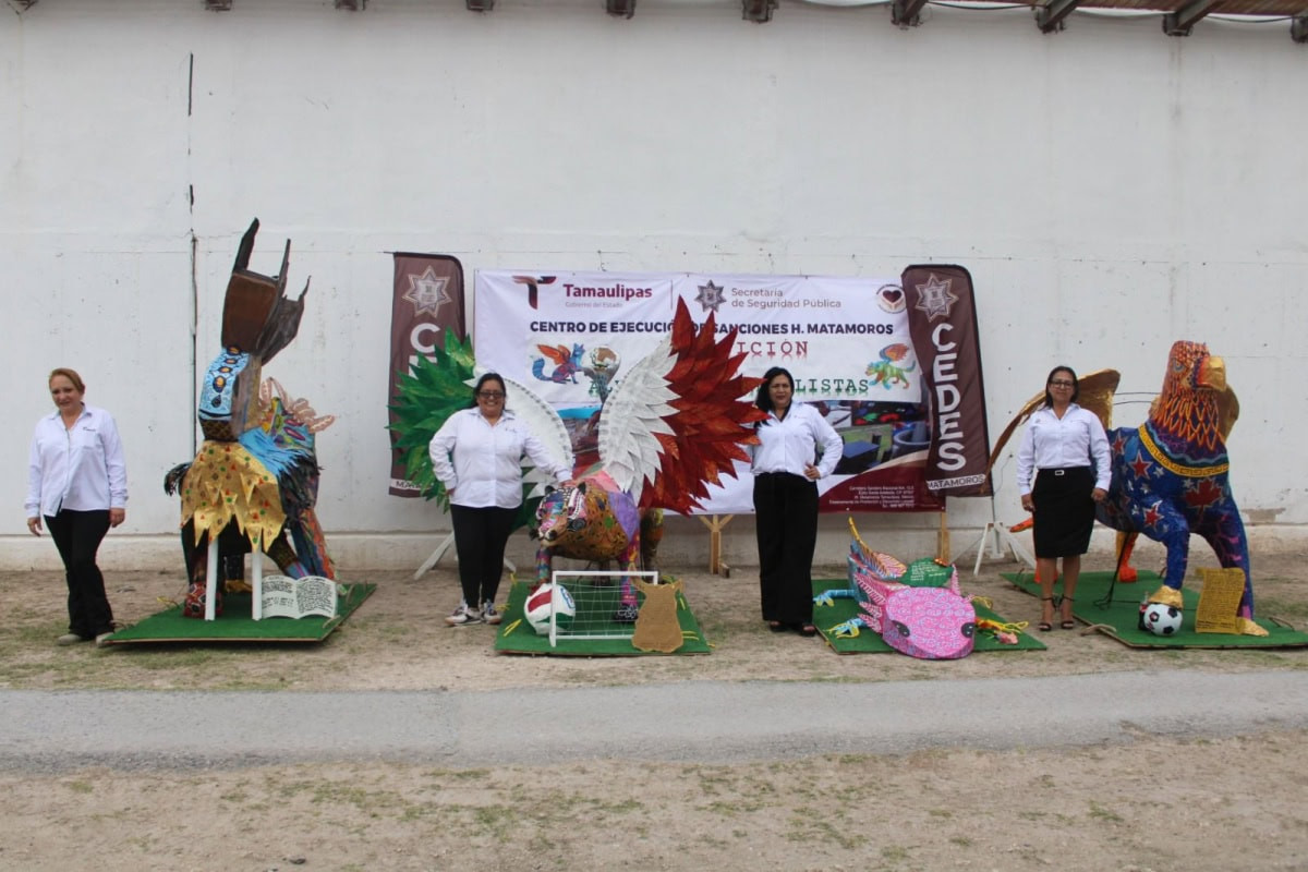 Participan CEDES Matamoros y Altamira en convocatoria nacional de elaboración de alebrijes mundialistas