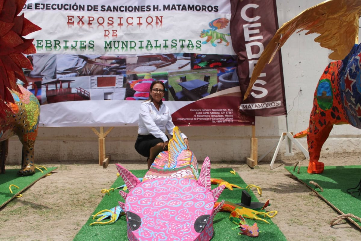 Participan CEDES Matamoros y Altamira en convocatoria nacional de elaboración de alebrijes mundialistas