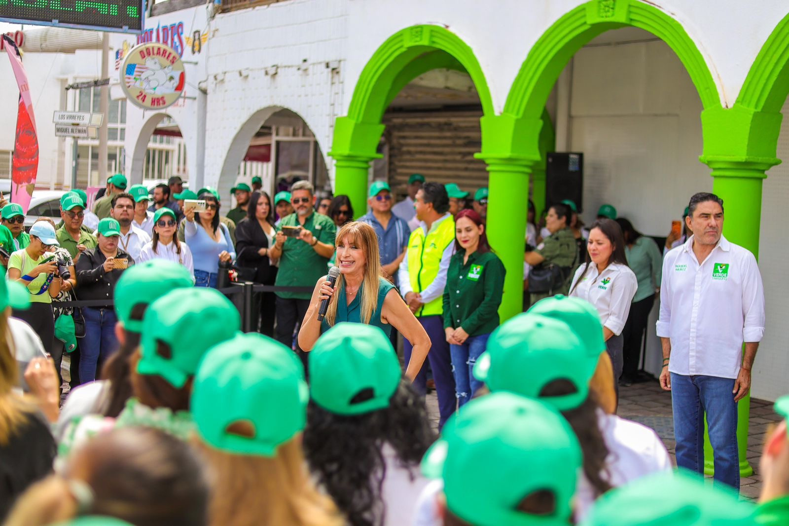 Inauguró Karen Castrejón, líder nacional del Partido Verde la Casa de Atención Ciudadana de Maki Ortiz