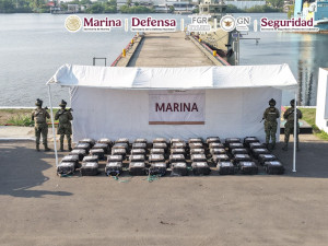 Aseguran 1.5 toneladas de cocaína en costas de Chiapas; hay cinco detenidos