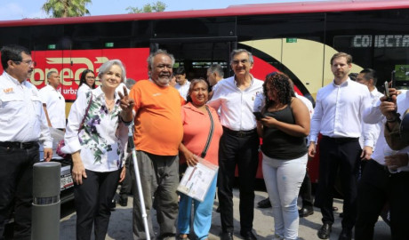 Pone en marcha Américo histórica modernización del transporte público en Tamaulipas