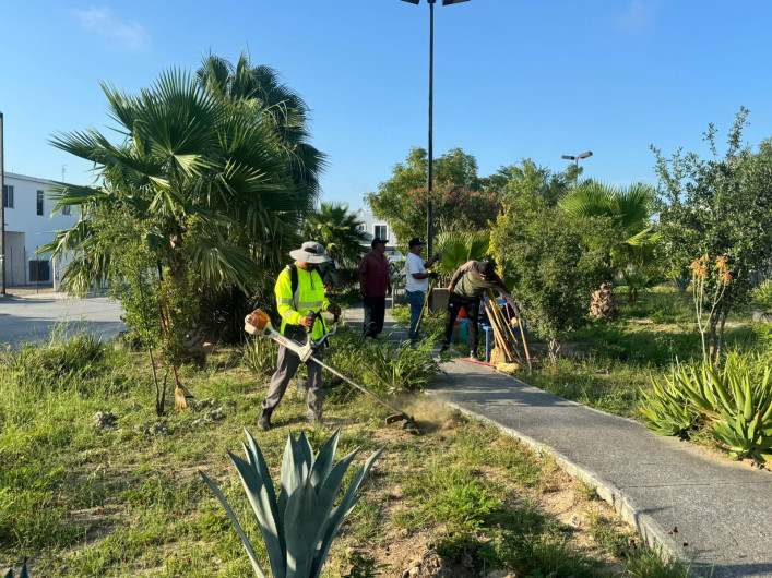 Incrementó Carlos Peña Ortiz el mantenimiento y rehabilitación de plazas públicas en Reynosa