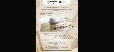 Invita Alcalde Carlos Peña Ortiz a la Noche de Museos "Entre Cuerdas y Acordes"