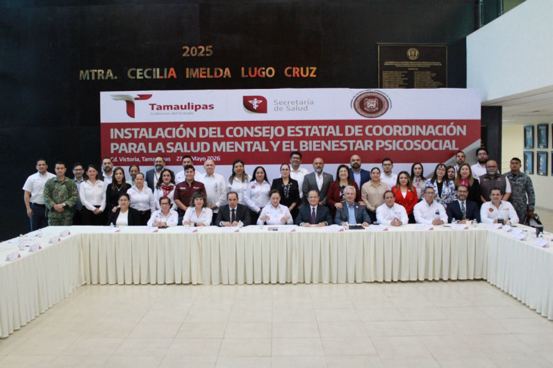 Instalan Consejo Estatal de Salud Mental en Tamaulipas