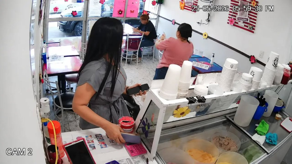 “Lady Calculadora”: captan presunto robo en nevería de Ciudad Madero y se vuelve viral