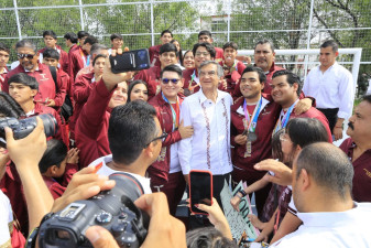 Reconoce Américo a las y los atletas tamaulipecos ganadores en la Olimpiada Nacional e impulsa infraestructura deportiva