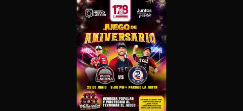 Celebrará Nuevo Laredo su 178 aniversario con juego de béisbol, música y fiesta familiar