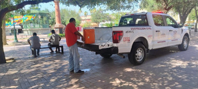 Protección Civil y Bomberos previenen fuerte onda de calor con puntos de hidratación