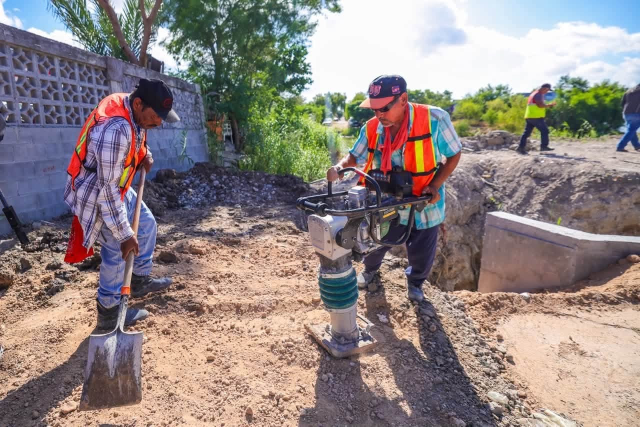 Supervisó Alcalde Carlos Peña Ortiz obra pluvial del Gobierno Municipal