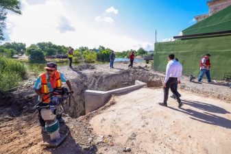Supervisó Alcalde Carlos Peña Ortiz obra pluvial del Gobierno Municipal