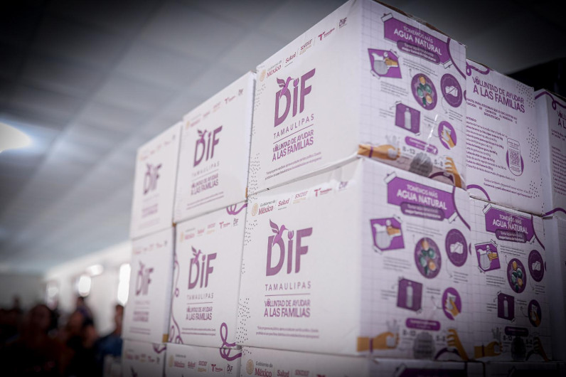 Beneficia DIF Tamaulipas a 66 mil 300 personas con la segunda entrega de canastas alimentarias