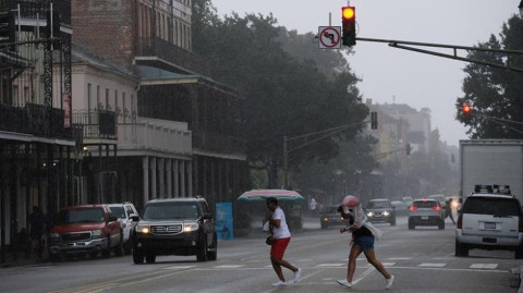 "Barry" a punto de tocar tierra en Luisiana