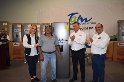 Gobierno del Estado y SEBIEN cumplen compromisos a familias reynosenses.