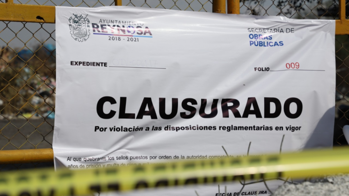 Clausura Municipio basurero irregular de Corrales