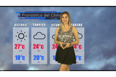 Prevén máxima de 24°C en el sur de Tamaulipas