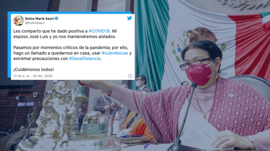 Dulce María Sauri, presidenta de la Cámara de Diputados, da positivo a Covid-19 