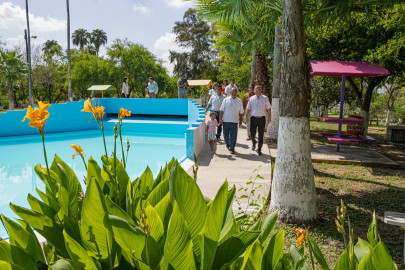 Reinaugura Alcalde Dr. Rubén Sauceda el  “Chapoteadero” para la recreación familiar