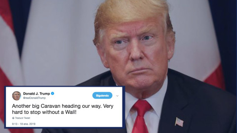 Trump responde con muro a ingreso de nueva Caravana Migrante a México