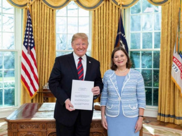 Martha Bárcena sostiene encuentro con Trump