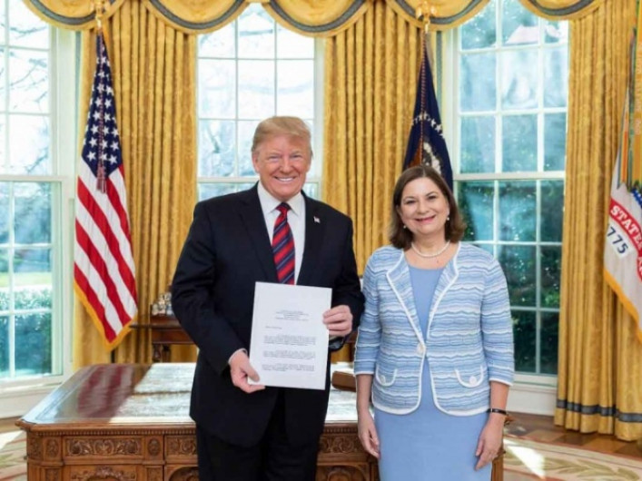 Martha Bárcena sostiene encuentro con Trump
