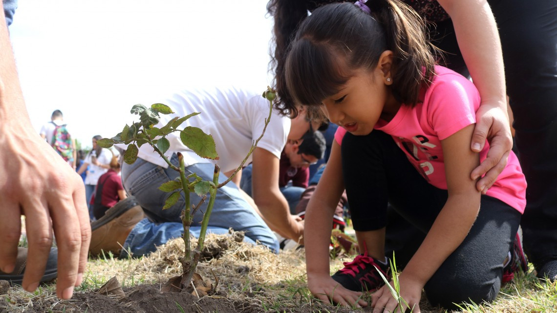 Gobierno de Tamaulipas reforesta y entrega tambos para agua en el CEREDITAM