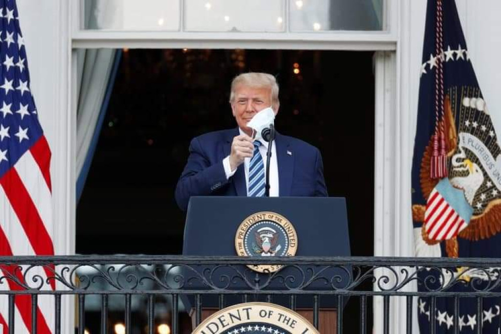 Realiza Trump primer campaña presidencial tras contraer COVID-19