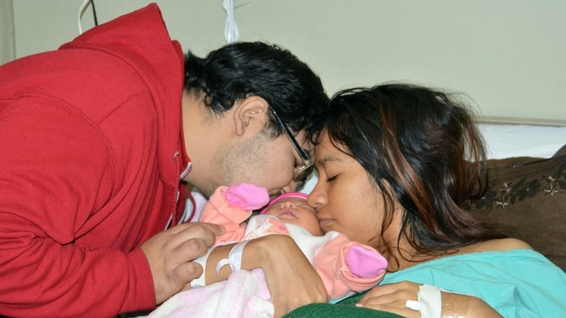 Melody, primer bebé nacida en Miguel Alemán 