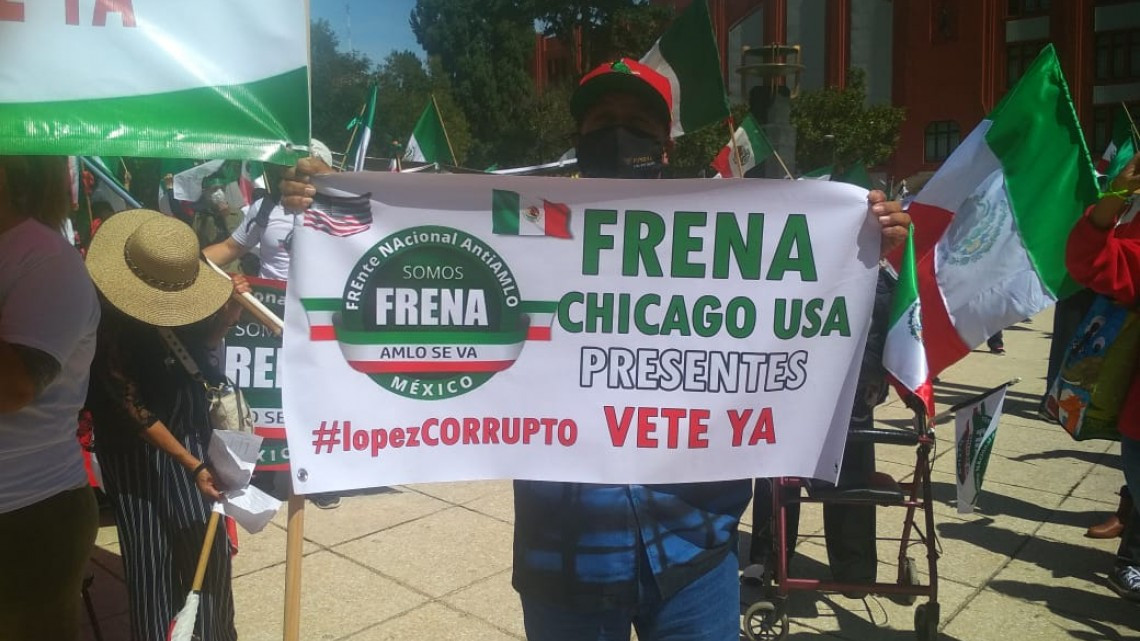 Se registra mega marcha de FRENAAA en la CDMX