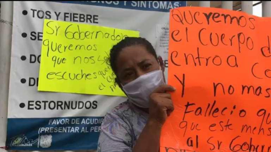 Pide que le entreguen cuerpo de su hijo fallecido hace tres días