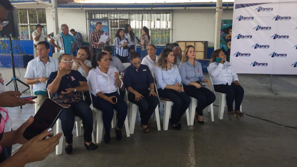 Se continúa dando el respaldo para mejorar la infraestructura educativa en Altamira