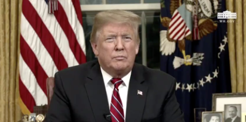 Trump urge a demócratas aprobar presupuesto para muro