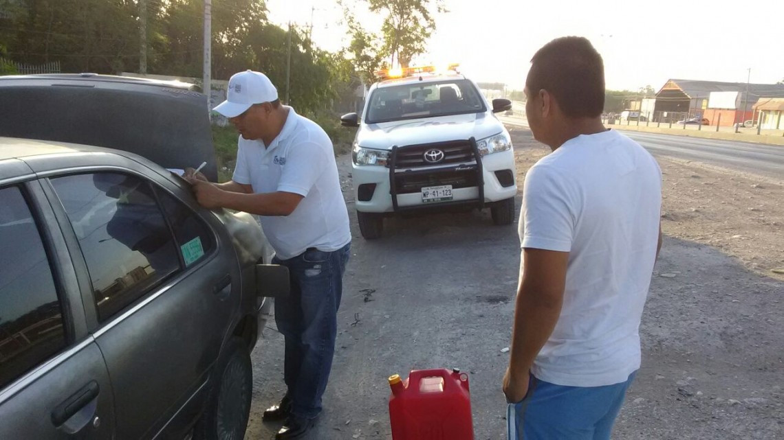 Ángeles Azules brindan asistencia mecánica y de emergencia en Tamaulipas