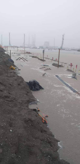 Reportan inundaciones en obra de refinería Dos Bocas, Tabasco